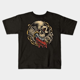 SKULL AND DAGGER Kids T-Shirt